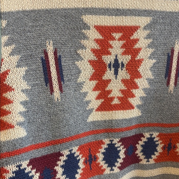 Thread & Supply Knit Sweater Jacket with Pattern size Large - Picture 11 of 12